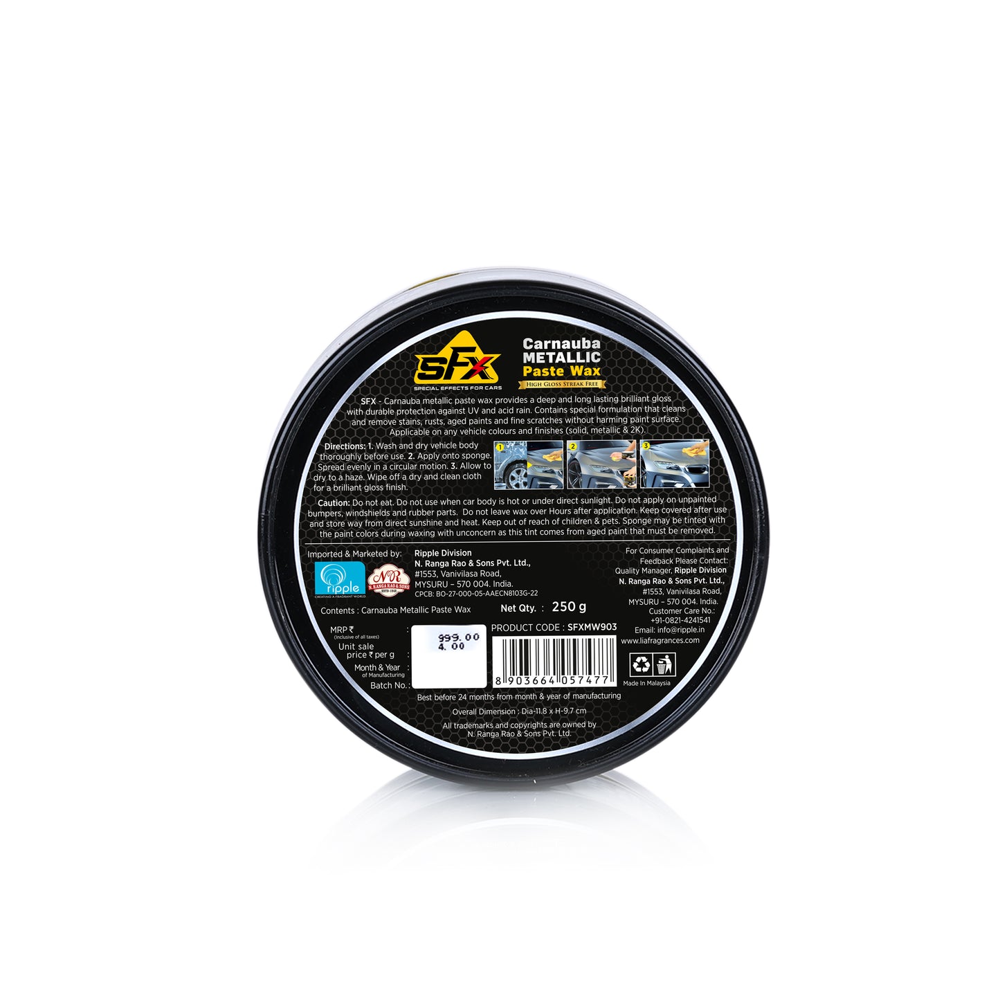 Carnauba Metallic Paste Wax